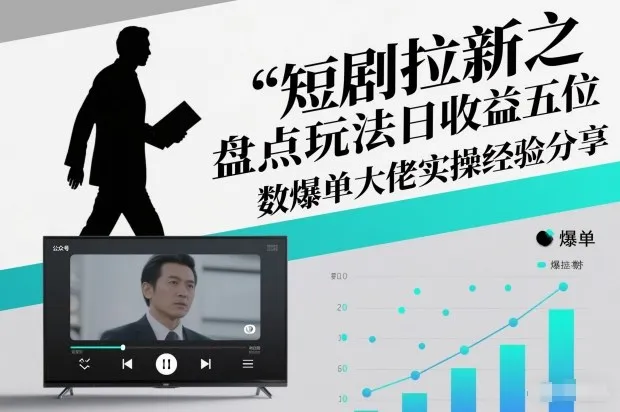 短剧拉新之盘点玩法日收益五位数爆单大佬实操经验分享-网亿资源平台