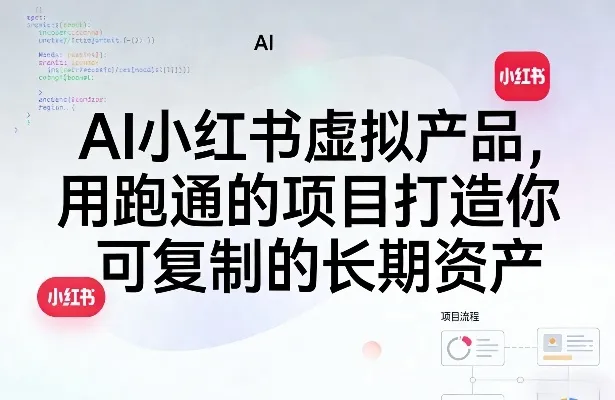 AI小红书虚拟产品，用跑通的项目打造你可复制的长期资产-网亿资源平台