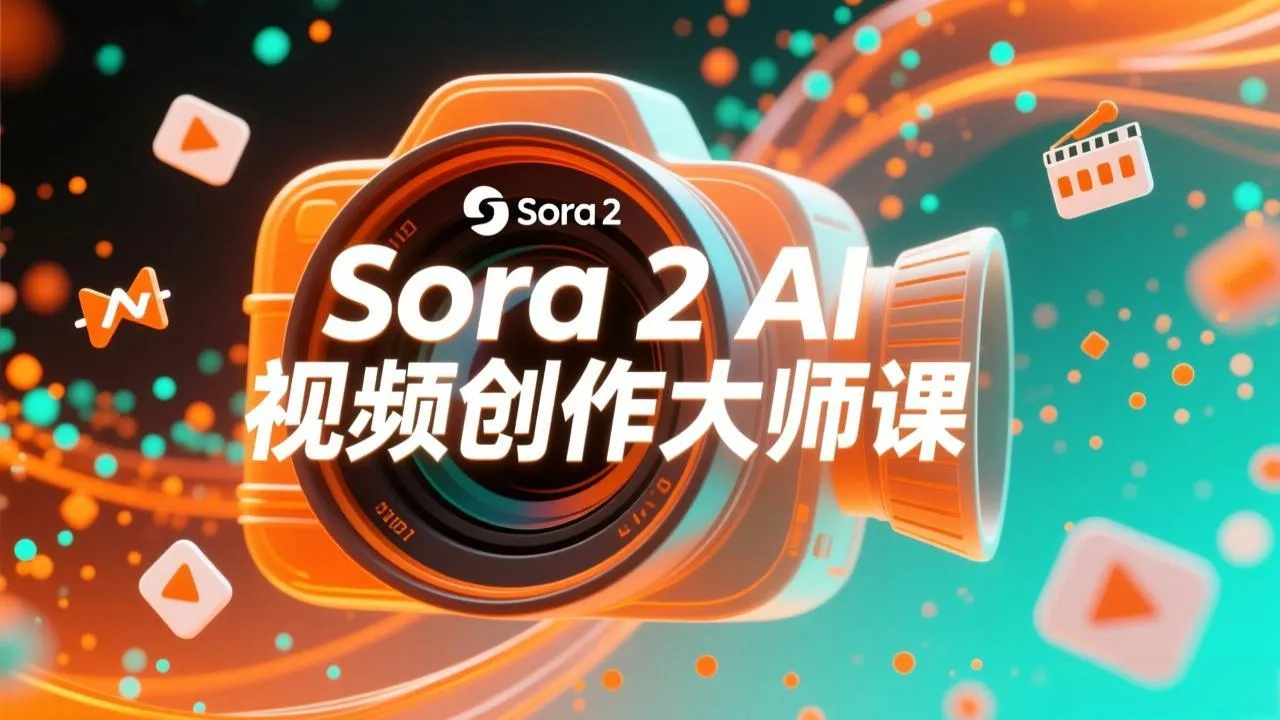 如何利用Sora 2创建流行AI人工智能视频大师班教程：掌握创作全流程，产出百万播放内容-网亿资源平台