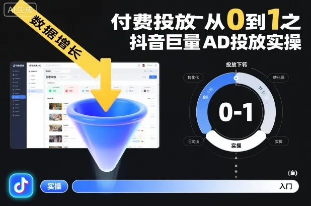 ‌‬‌‍⁤⁣⁤⁢⁤‍‬‬⁤⁣‍‬⁤⁡⁣⁡‌‍⁤⁣‍⁣‌⁢⁢⁡‍⁣⁡付费投放从0到1之抖音巨量AD投放实操-网亿资源平台