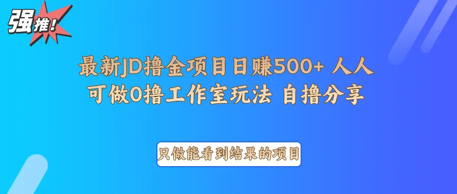 最新项目0撸项目京东掘金单日500＋项目拆解-网亿资源平台