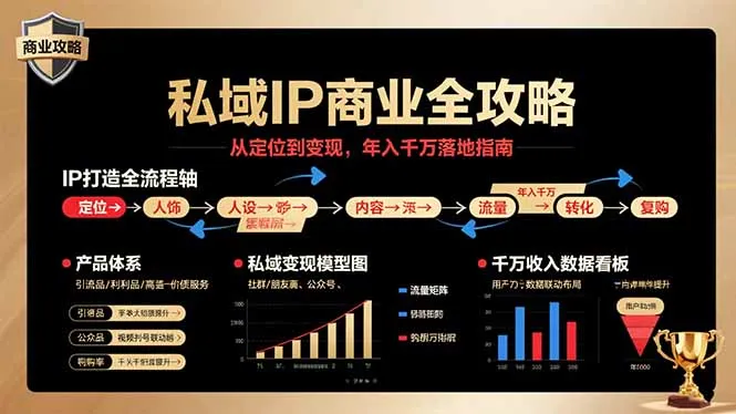 私域IP商业全攻略，从定位到变现，年入千万落地指南-网亿资源平台