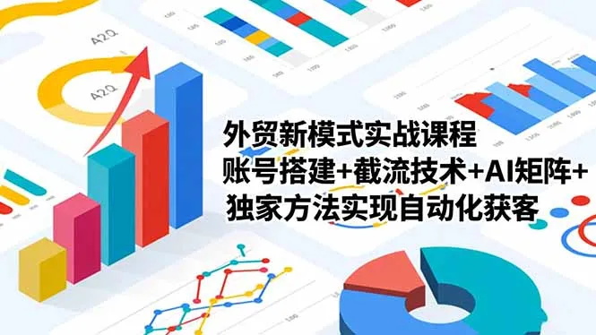 外贸新模式实战课程-更新2月，账号搭建+截流技术+AI矩阵+独家方法实现自动化获客-网亿资源平台