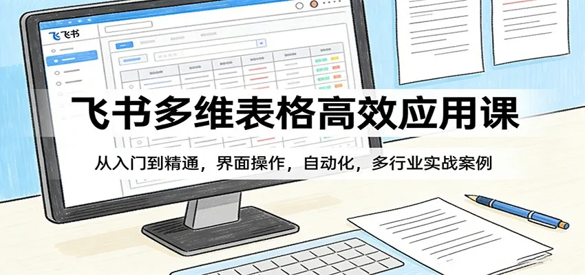 飞书多维表格高效应用课：从入门到精通，界面操作，自动化，多行业实战案例-网亿资源平台