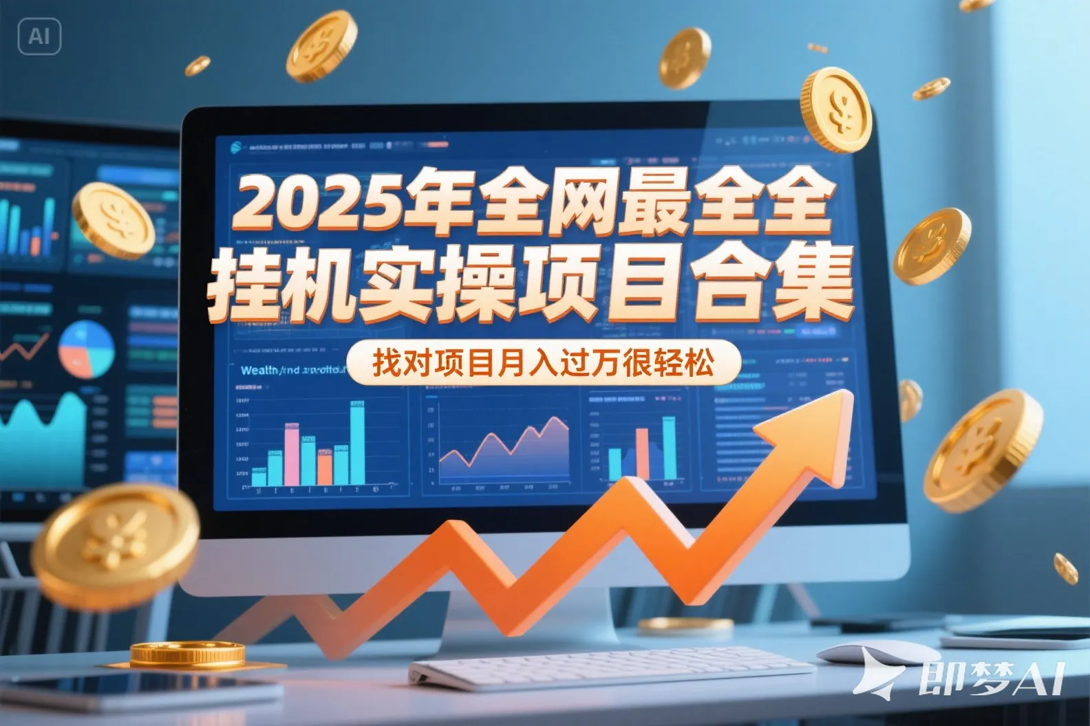 2025年挂机实操项目实操演练，挂机类型，AI直播类型，轻资产创业类型…-网亿资源平台