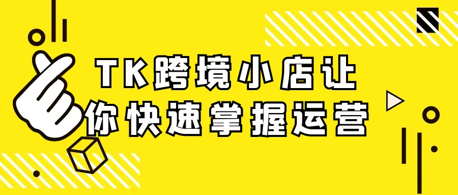 TK跨境小店让你快速掌握运营-网亿资源平台