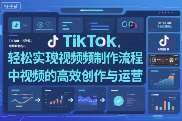 TikTok中视频制做流程，轻松实现Tk中视频的高效创作与运营-网亿资源平台