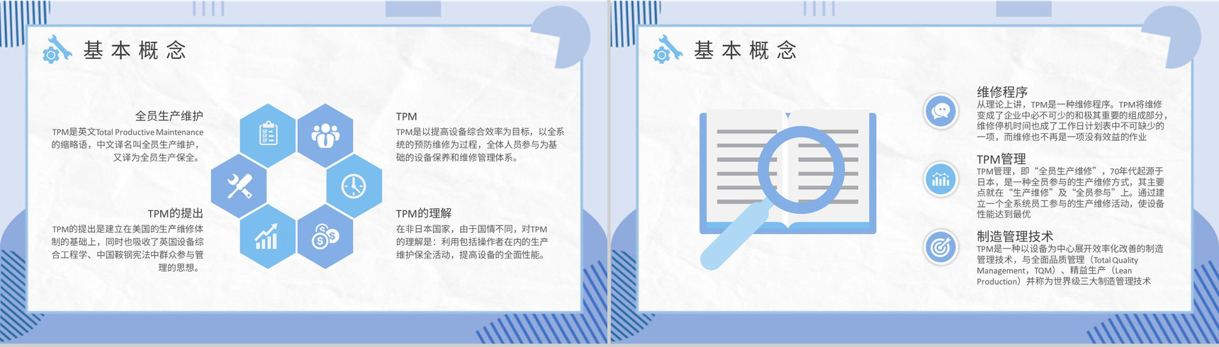 TPM全员生产维修核心内容总结企业现代管理教育培训PPT模板-3