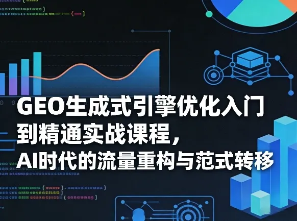 GEO生成式引擎优化入门到精通实战课程，AI时代的流量重构与范式转移-网亿资源平台