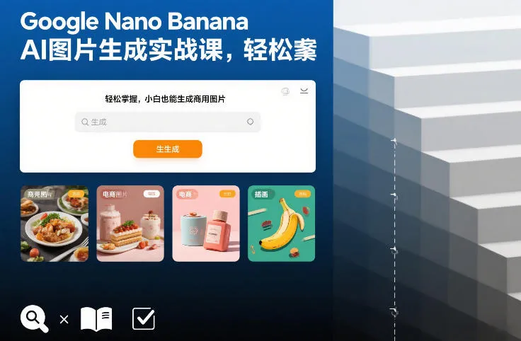 Google Nano Banana AI图片生成实战课，轻松掌握，小白也能生成商用图片-网亿资源平台