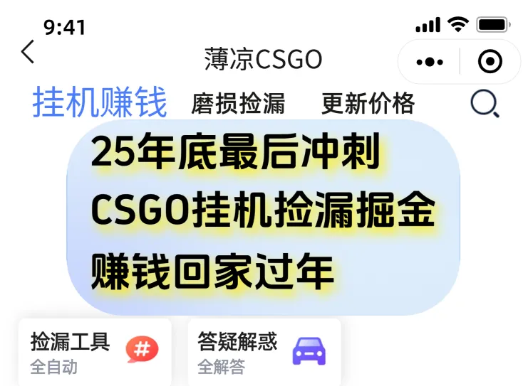 用CSGO游戏挂机捡漏掘金赚钱掘金，一部手机轻松日入500+-网亿资源平台