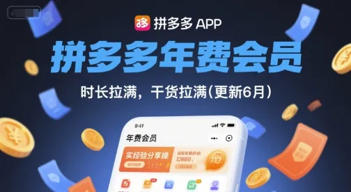 拼多多年费会员，实经验分享操，时长拉满，干货拉满(更新11月)-网亿资源平台