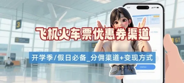 学生党必看！机票火车票优惠券申请渠道 + 项目打法，开学季节日速存-网亿资源平台