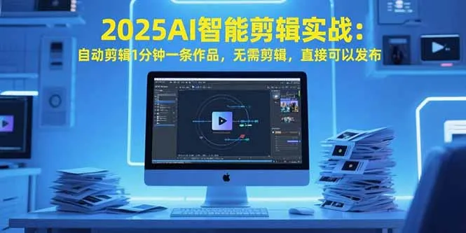 2025AI智能剪辑实战：自动剪辑1分钟一条作品，无需剪辑，直接可以发布-网亿资源平台