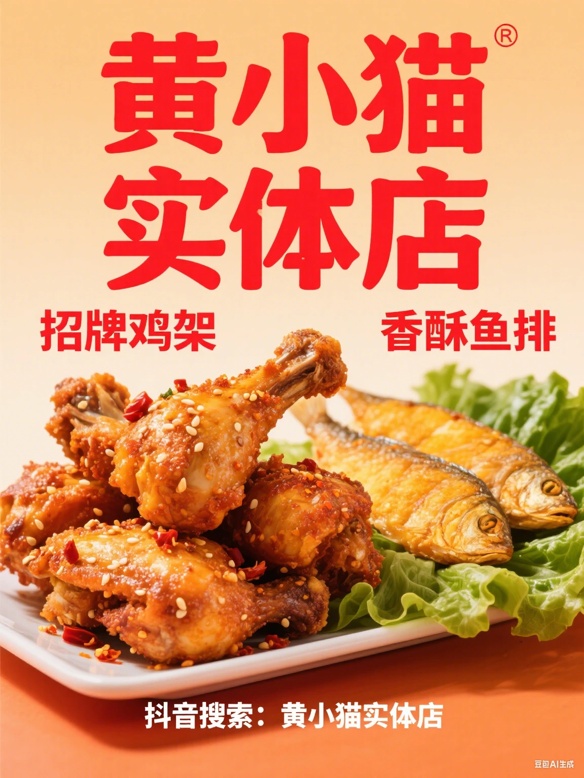 抖音黄小猫实体店鸡架鱼排资料-网亿资源平台