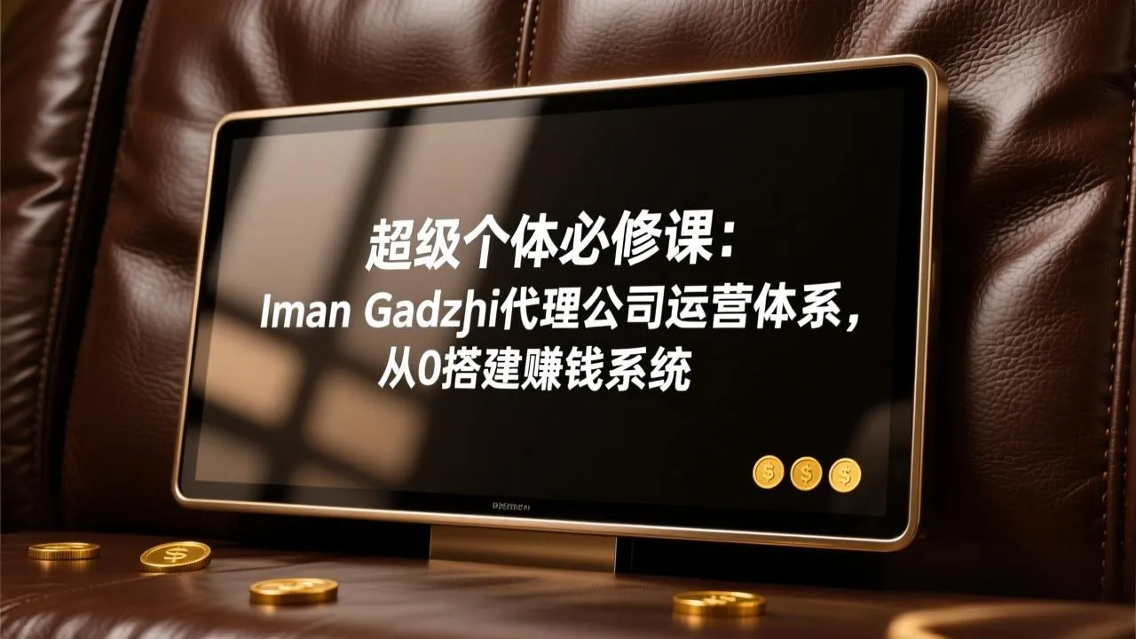 超级个体必修课：Iman Gadzhi代理公司运营体系，从0搭建赚钱系统-网亿资源平台