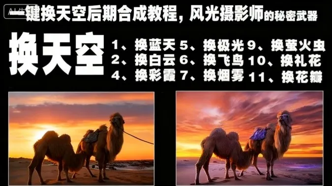 一键换天空后期合成教程，风光摄影师的秘密武器-网亿资源平台
