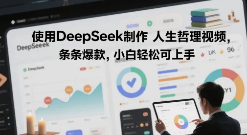 使用DeepSeek制作人生哲理视频，条条爆款，小白轻松可上手-网亿资源平台