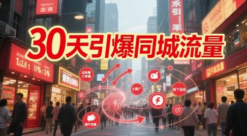 30天引爆同城流量：团购篇 认知篇 流量篇 来客篇 达人篇 老板人设IP篇 投流篇-网亿资源平台