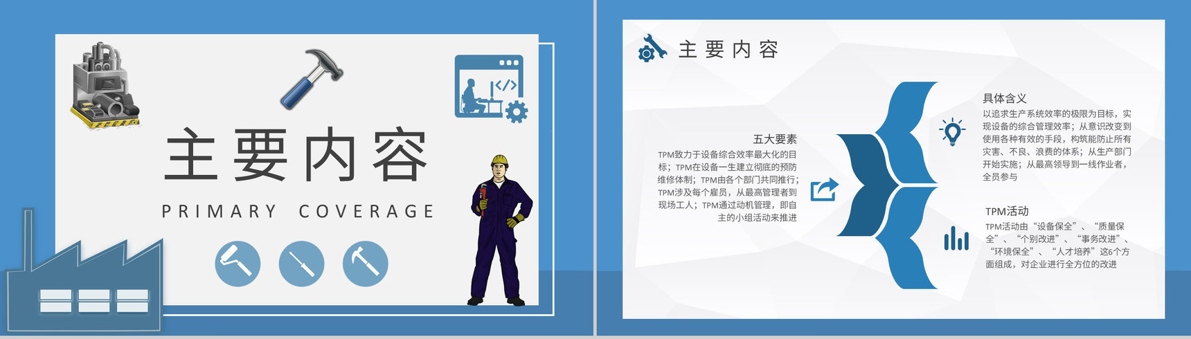工厂生产车间改善维护计划TPM基本概念培训课件PPT模板-4