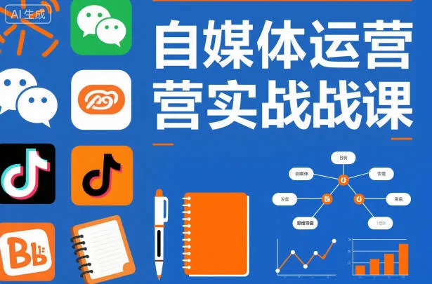 自媒体运营实战课，掌握一套系统的自媒体运营底层方法论，成为优秀的内容创作者-网亿资源平台
