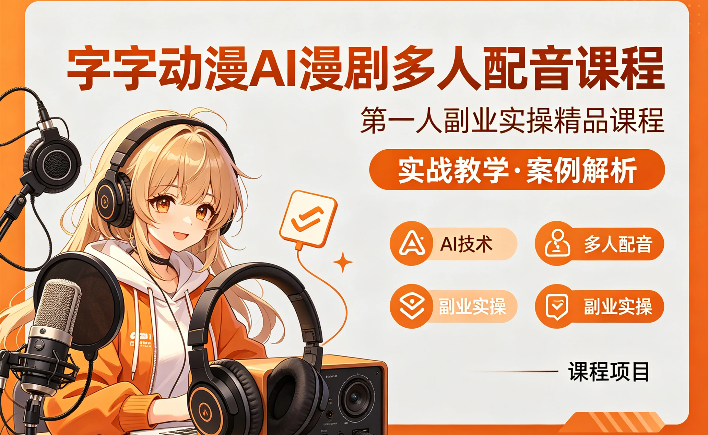 【精】AI漫剧多人配音实操课：零基础掌握多角色配音与漫剧制作，从分镜到导出全流程-网亿资源平台