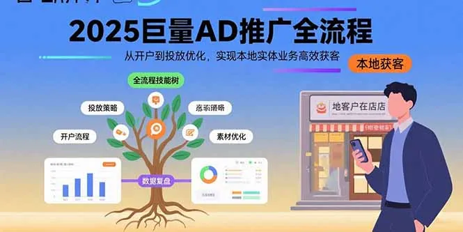 2025巨量AD推广全流程，从开户到投放优化，实现本地实体业务高效获客-网亿资源平台