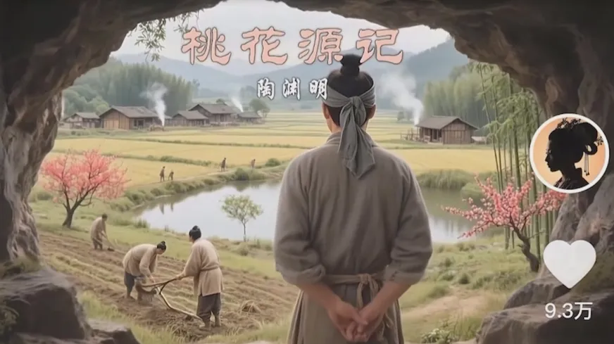 把课本里的古文做成爆火AI视频！流量猛的不行，7个作品涨粉23万＋-网亿资源平台