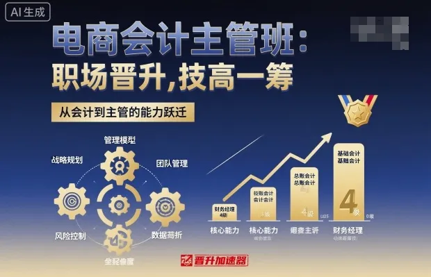 电商会计主管班，职场晋升，技高一筹-网亿资源平台